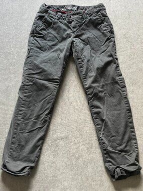 Eddie Bauer Legend Wash Insulated  Cargo Pants Women P 0 Gray Stretch Outdoor